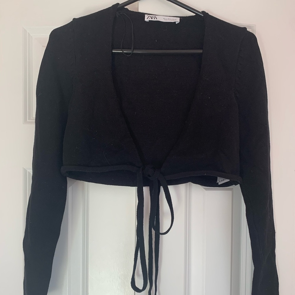 ZARA WRAP TIE TOP